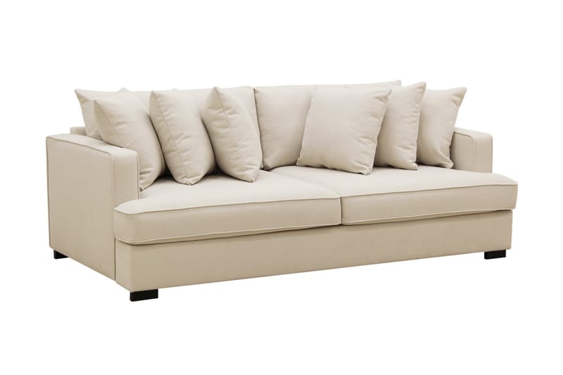 Rossi Dybde 4-seter Bouclé Sofa - Lys Beige - Møbler - Sofaer - 4 seter sofa