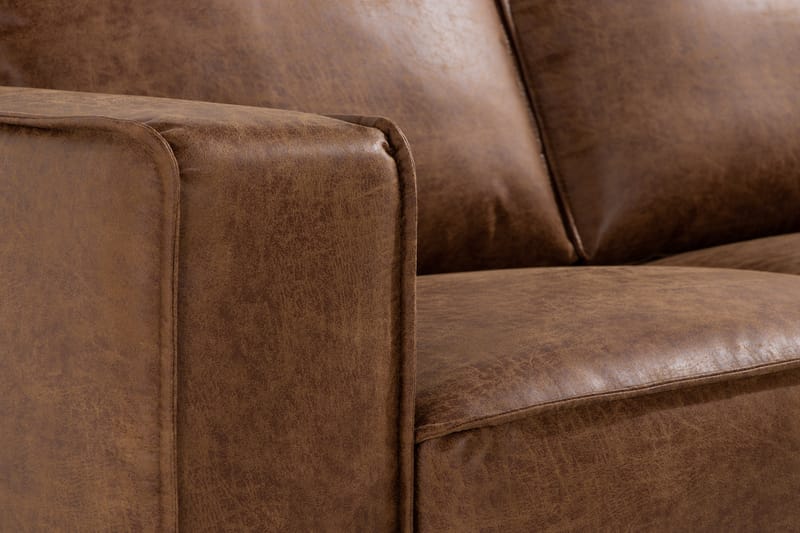 Akron 2-seter Sofa Bonded Lær - Brun - Møbler - Sofaer - Skinnsofaer