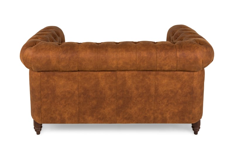 Chesterfield Deluxe 2-seters Sofa - Konjakk - Møbler - Sofaer - Skinnsofaer