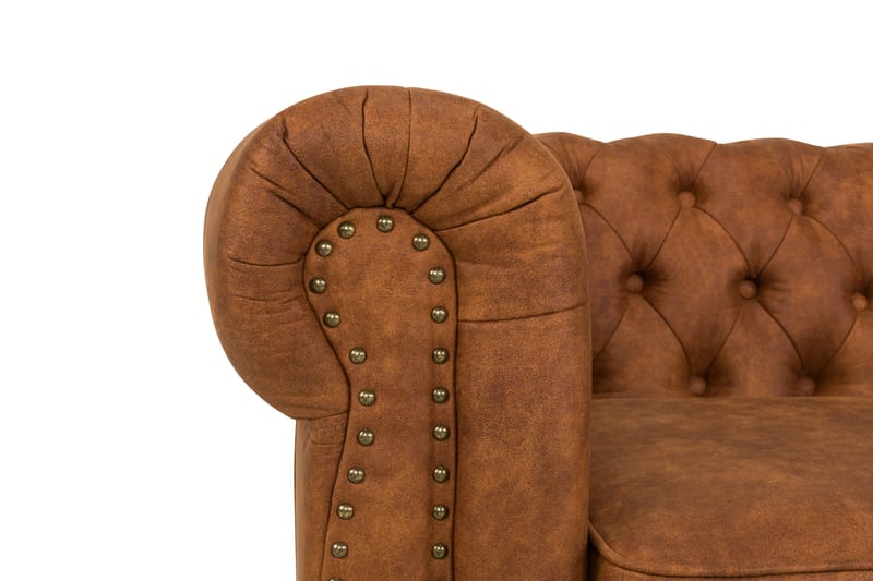 Chesterfield Deluxe 2-seters Sofa - Konjakk - Møbler - Sofaer - Skinnsofaer