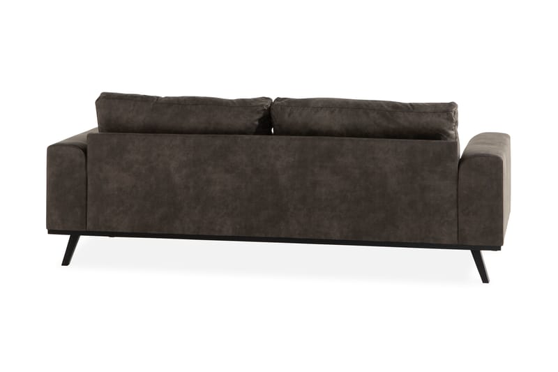 Copenhagen 3-seters Sofa Kunstlær - Mørkgrå - Møbler - Sofaer - Skinnsofaer