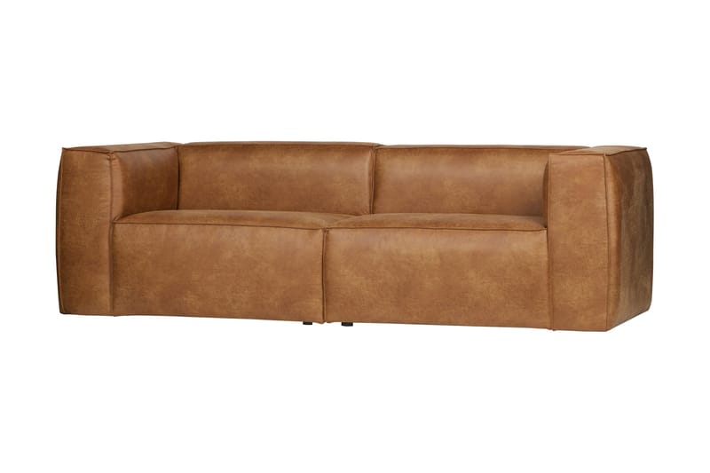 Harlow 3,5-seters Sofa - Cognac - Møbler - Sofaer - Skinnsofaer