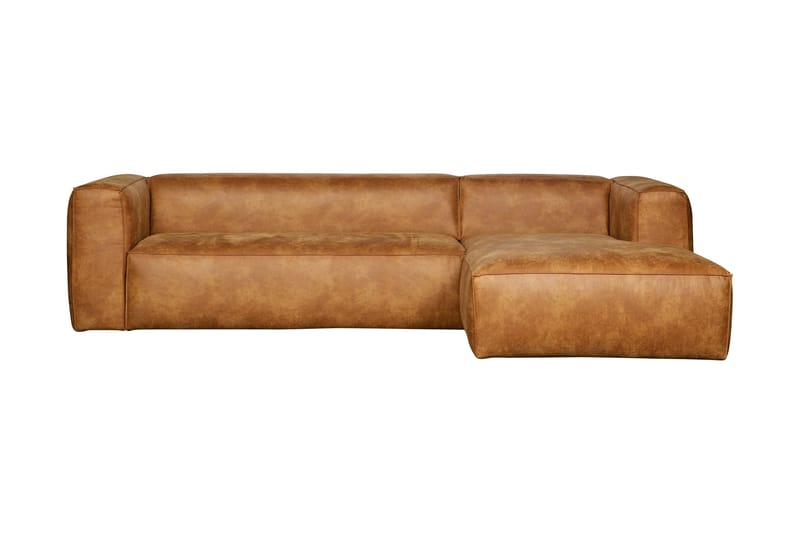 Harlow Divan sofa Høyre Ekte lær - Cognac - Møbler - Sofaer - Skinnsofaer