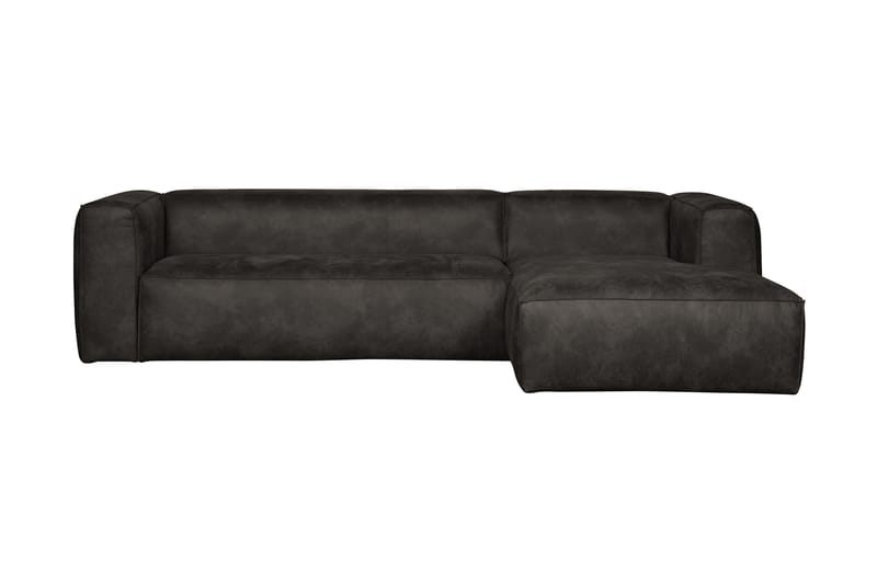 Harlow Divan sofa Høyre Ekte lær - Svart - Møbler - Sofaer - Skinnsofaer