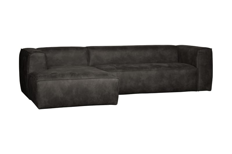 Harlow Divan sofa Venstre Ekte lær - Svart - Møbler - Sofaer - Skinnsofaer