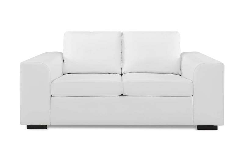 Link 2-seters Sofa Kunstlær - Hvit - Møbler - Sofaer - Skinnsofaer