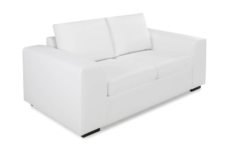 Link 2-seters Sofa Kunstlær - Hvit - Møbler - Sofaer - Skinnsofaer