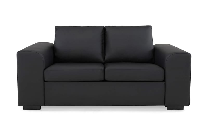 Link 2-seters Sofa Kunstlær - Svart - Møbler - Sofaer - Skinnsofaer