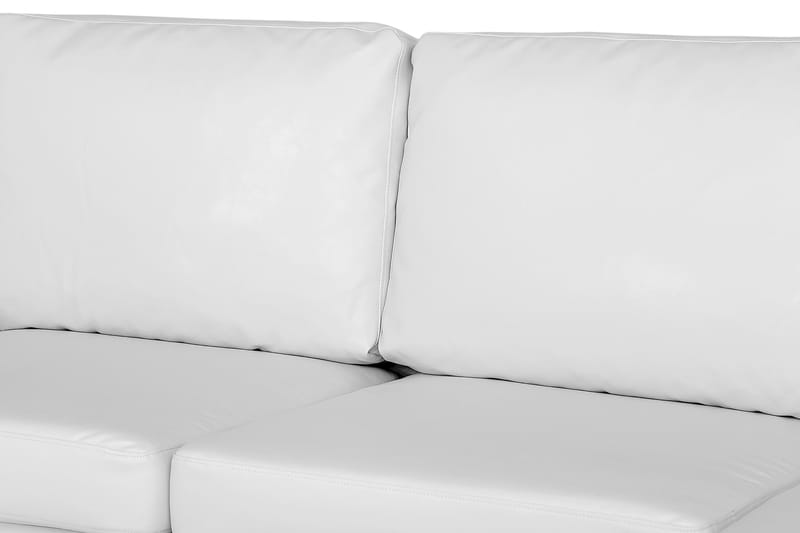 Link U-sofa XL med Divan Høyre Kunstlær - Hvit - Møbler - Sofaer - Skinnsofaer