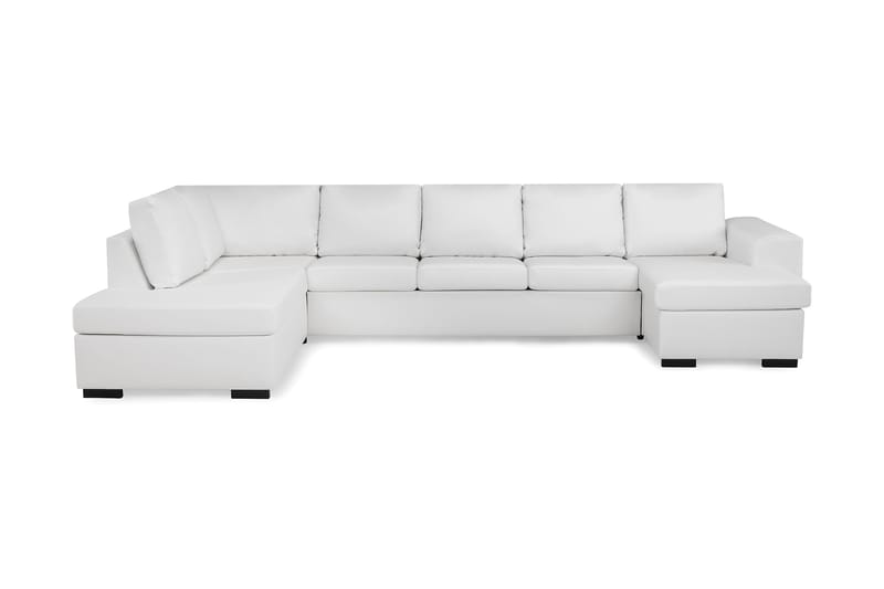 Link U-sofa XXL med Divan Høyre - Hvit - Møbler - Sofaer - Skinnsofaer