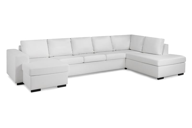 Link U-sofa XXL med Divan Venstre - Hvit - Møbler - Sofaer - Skinnsofaer