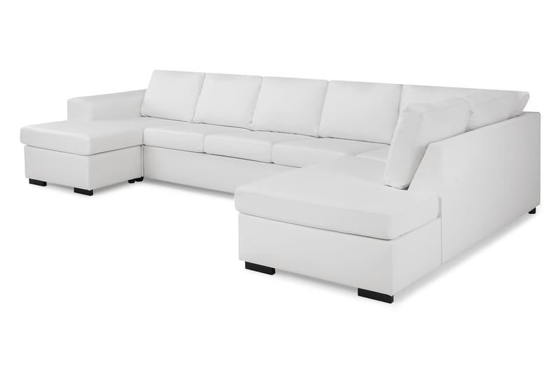 Link U-sofa XXL med Divan Venstre - Hvit - Møbler - Sofaer - Skinnsofaer