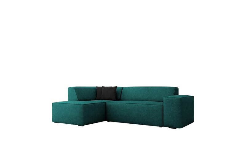 Slucajno Sofa med Sjeselong 3-seter - Svart/Grønn - Møbler - Sofaer - Sofa med sjeselong