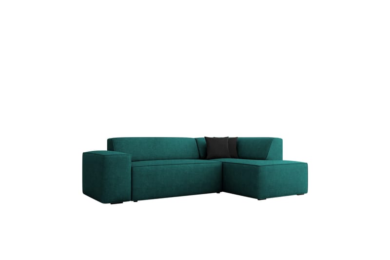 Slucajno Sofa med Sjeselong 3-seter - Svart/Grønn - Møbler - Sofaer - Sofa med sjeselong