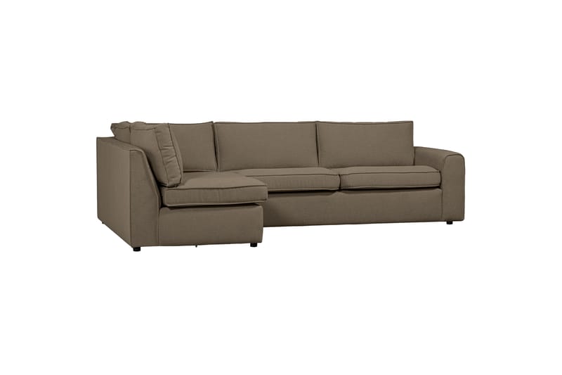 Freek Sofa med Sjeselong 3-seter - Mørk Sand - Møbler - Sofaer - Sofa med sjeselong - 3 seters sofa med divan