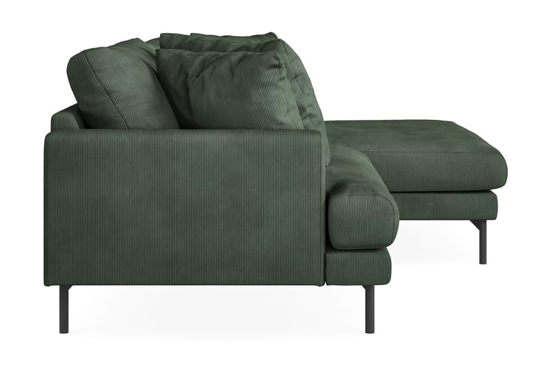 Menard 3-seters Divansofa - Grønn - Møbler - Sofaer - Sofa med sjeselong - 3 seters sofa med divan