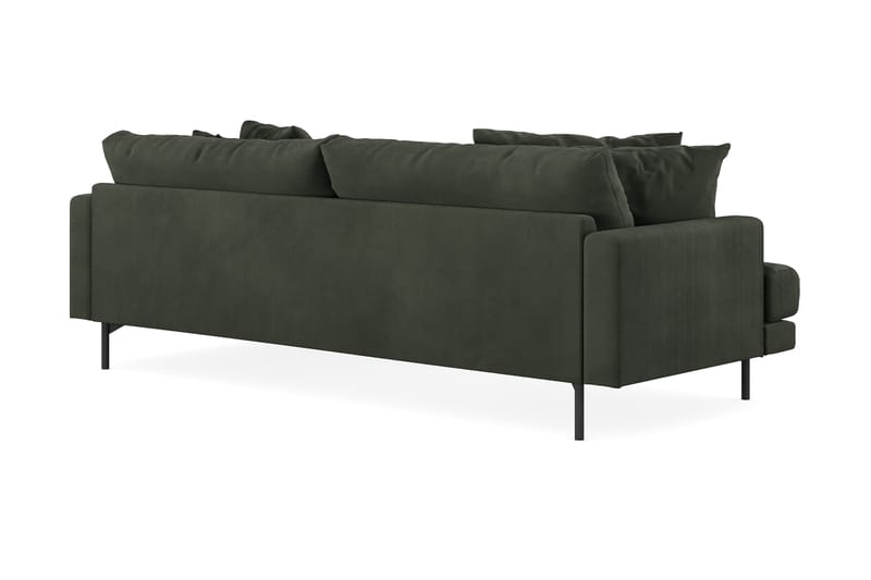 Menard 3-seters Divansofa - Mørk grønn - Møbler - Sofaer - Sofa med sjeselong - 3 seters sofa med divan