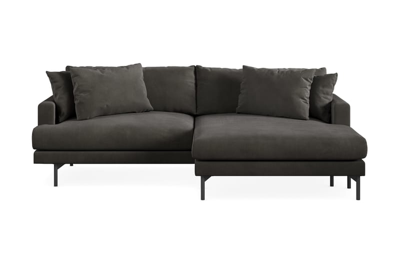 Menard 3-seters Divansofa - Mørkegrå - Møbler - Sofaer - Sofa med sjeselong - 3 seters sofa med divan