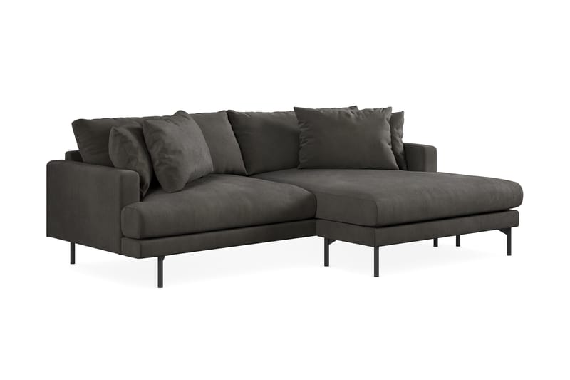 Menard 3-seters Divansofa - Mørkegrå - Møbler - Sofaer - Sofa med sjeselong - 3 seters sofa med divan