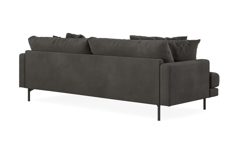 Menard 3-seters Divansofa - Mørkegrå - Møbler - Sofaer - Sofa med sjeselong - 3 seters sofa med divan