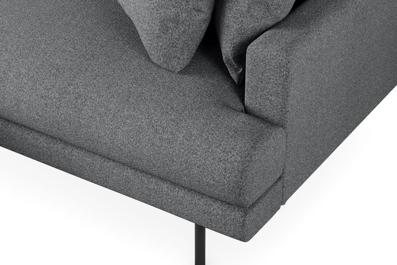 Menard 3-seters Divansofa - Mørkegrå - Møbler - Sofaer - Sofa med sjeselong - 3 seters sofa med divan