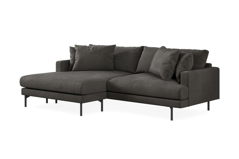 Menard 3-seters Divansofa - Mørkegrå - Møbler - Sofaer - Sofa med sjeselong - 3 seters sofa med divan