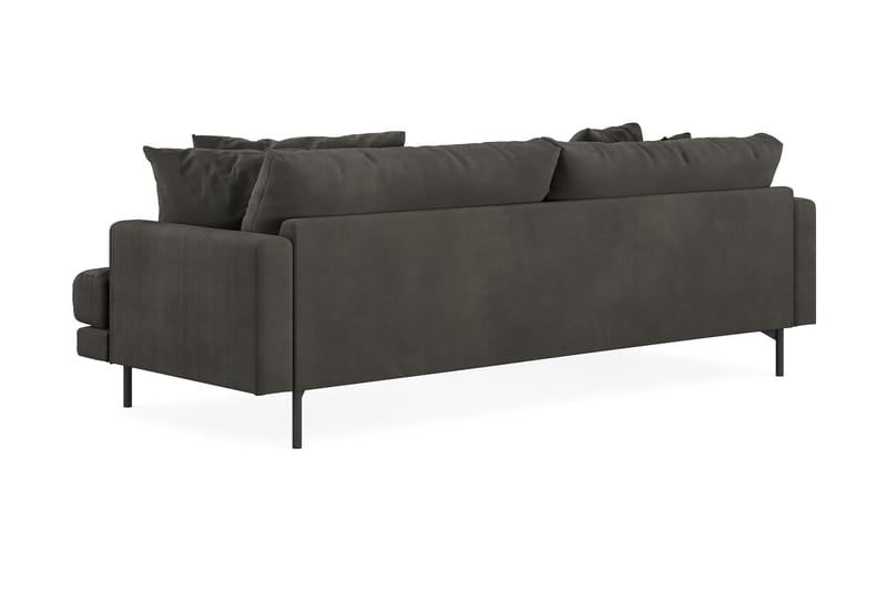 Menard 3-seters Divansofa - Mørkegrå - Møbler - Sofaer - Sofa med sjeselong - 3 seters sofa med divan