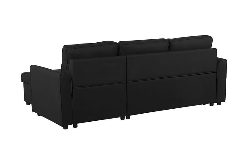 Nesna Hjørnesofa 228 cm - Svart - Møbler - Sofaer - Sofa med sjeselong - 3 seters sofa med divan