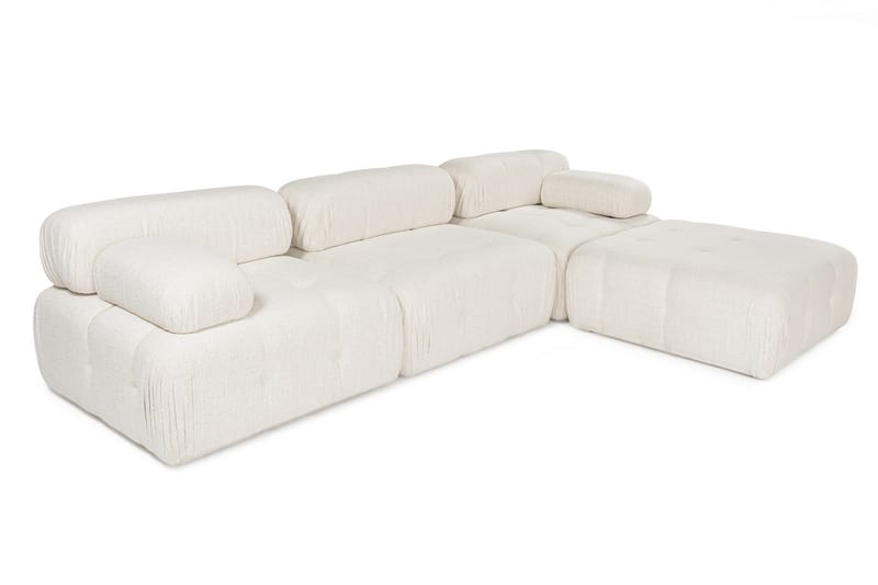 Bengul Boblende Divansofa 3-seter 315 cm - Lysebeige - Møbler - Sofaer - Sofa med sjeselong - 4 seters sofa med divan