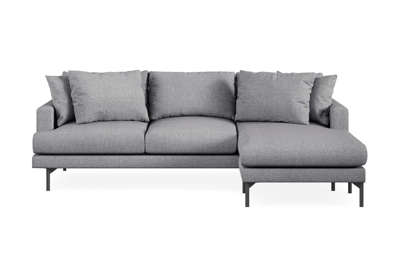 Menard 4-seters Divansofa - Grå - Møbler - Sofaer - Sofa med sjeselong - 4 seters sofa med divan