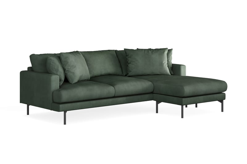 Menard 4-seters Divansofa - Grønn - Møbler - Sofaer - Sofa med sjeselong - 4 seters sofa med divan