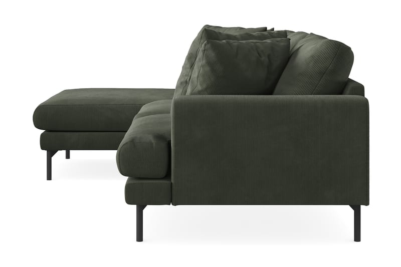 Menard 4-seters Divansofa - Mørk grønn - Møbler - Sofaer - Sofa med sjeselong - 4 seters sofa med divan