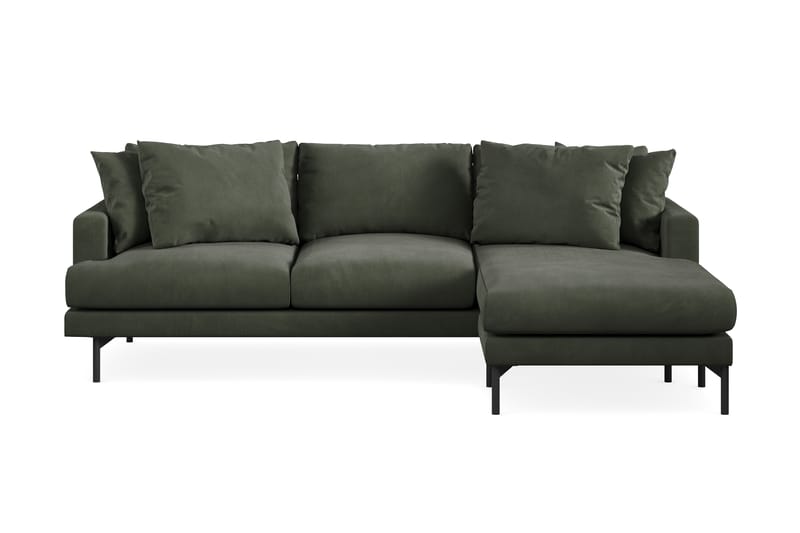 Menard 4-seters Divansofa - Mørk grønn - Møbler - Sofaer - Sofa med sjeselong - 4 seters sofa med divan