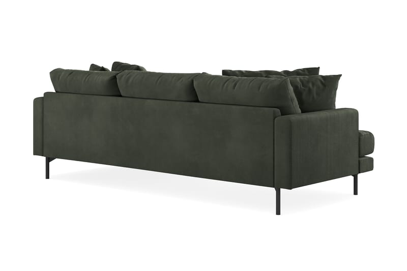 Menard 4-seters Divansofa - Mørk grønn - Møbler - Sofaer - Sofa med sjeselong - 4 seters sofa med divan