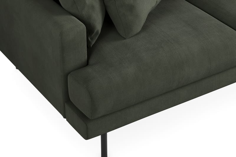 Menard 4-seters Divansofa - Mørk grønn - Møbler - Sofaer - Sofa med sjeselong - 4 seters sofa med divan