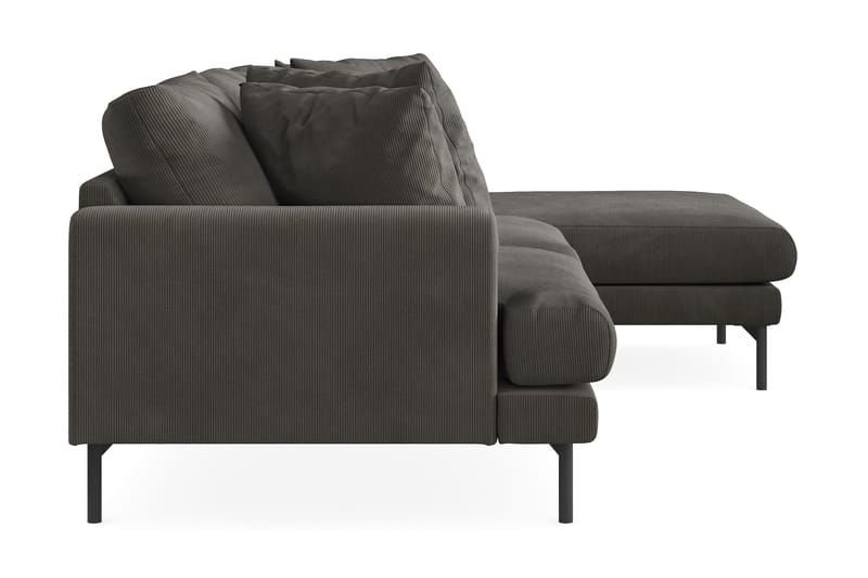 Menard 4-seters Divansofa - Mørkegrå - Møbler - Sofaer - Sofa med sjeselong - 4 seters sofa med divan