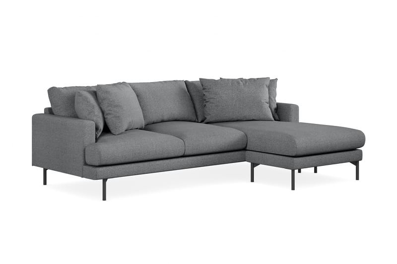 Menard 4-seters Divansofa - Mørkegrå - Møbler - Sofaer - Sofa med sjeselong - 4 seters sofa med divan