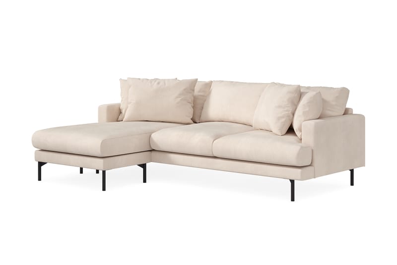 Menard Dyp 4-seters Manchester Divansofa 250 cm - Beige - Møbler - Sofaer - Sofa med sjeselong - 4 seters sofa med divan