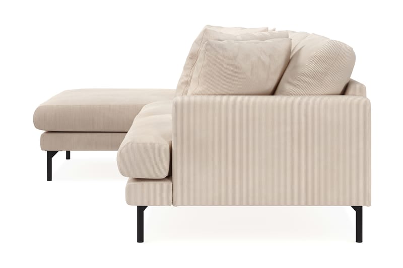 Menard Dyp 4-seters Manchester Divansofa 250 cm - Beige - Møbler - Sofaer - Sofa med sjeselong - 4 seters sofa med divan