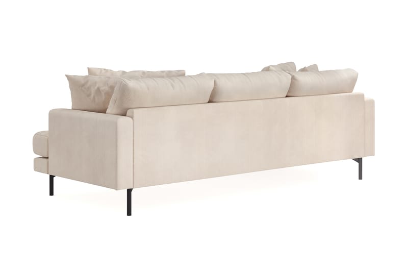 Menard Dyp 4-seters Manchester Divansofa 250 cm - Beige - Møbler - Sofaer - Sofa med sjeselong - 4 seters sofa med divan