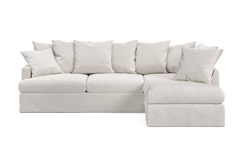 Menard Sofa med Sjeselong Høyre - Beige - Møbler - Sofaer - Sofa med sjeselong - 4 seters sofa med divan