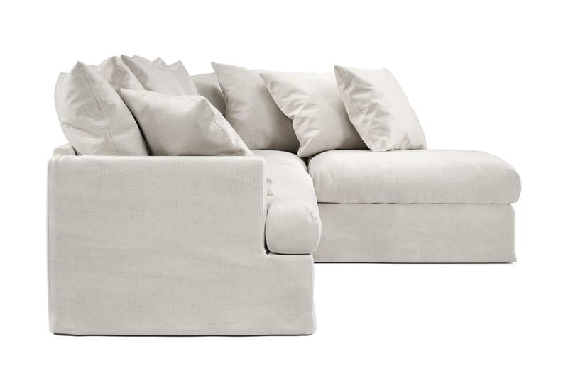 Menard Sofa med Sjeselong Høyre - Beige - Møbler - Sofaer - Sofa med sjeselong - 4 seters sofa med divan