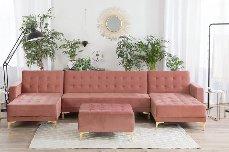 Aberdeen Divansofa 348 cm - Rosa - Møbler - Sofaer - Sofa med sjeselong