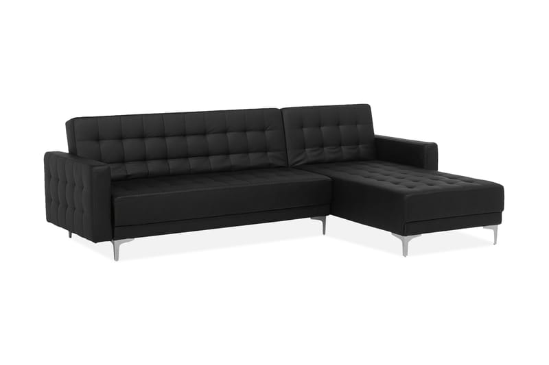 Aberdeen Hjørnesofa 267 cm - Svart - Møbler - Sofaer - Sofa med sjeselong