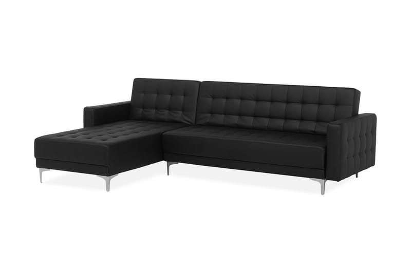 Aberdeen Hjørnesofa 267 cm - Svart - Møbler - Sofaer - Sofa med sjeselong