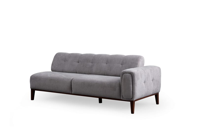 Adelphe 4-seters Sofa med Divan - Lysegrå - Møbler - Sofaer - Sofa med sjeselong