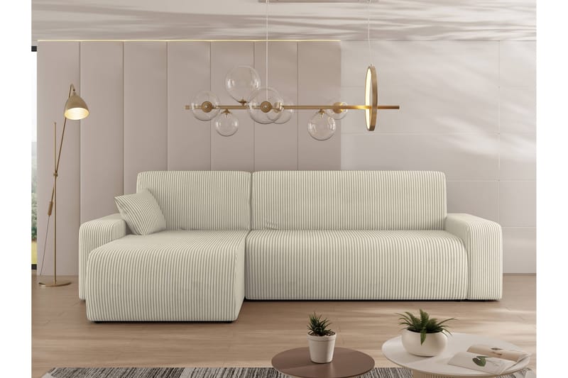 Barile Sofa med Divan 3-seter - Beige - Møbler - Sofaer - Sofa med sjeselong