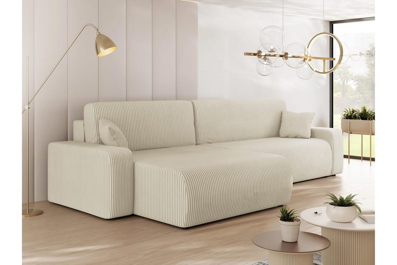 Barile Sofa med Divan 3-seter - Beige - Møbler - Sofaer - Sofa med sjeselong