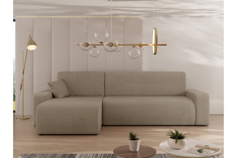 Barile Sofa med Divan 3-seter - Beige - Møbler - Sofaer - Sofa med sjeselong