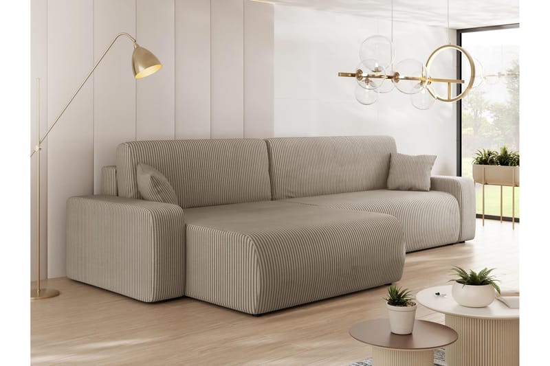 Barile Sofa med Divan 3-seter - Beige - Møbler - Sofaer - Sofa med sjeselong